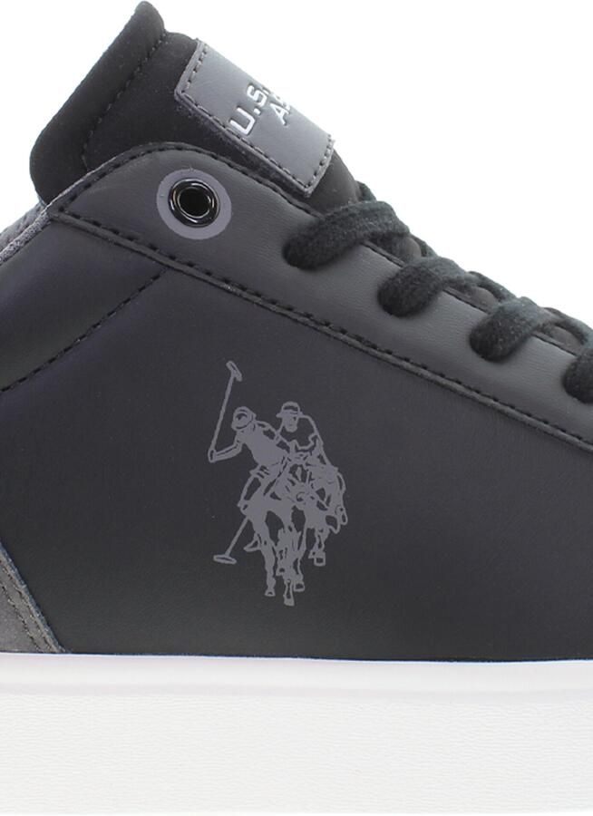U.S. POLO ASSN. Sneakers laag donkergrijs zwart - Foto 3