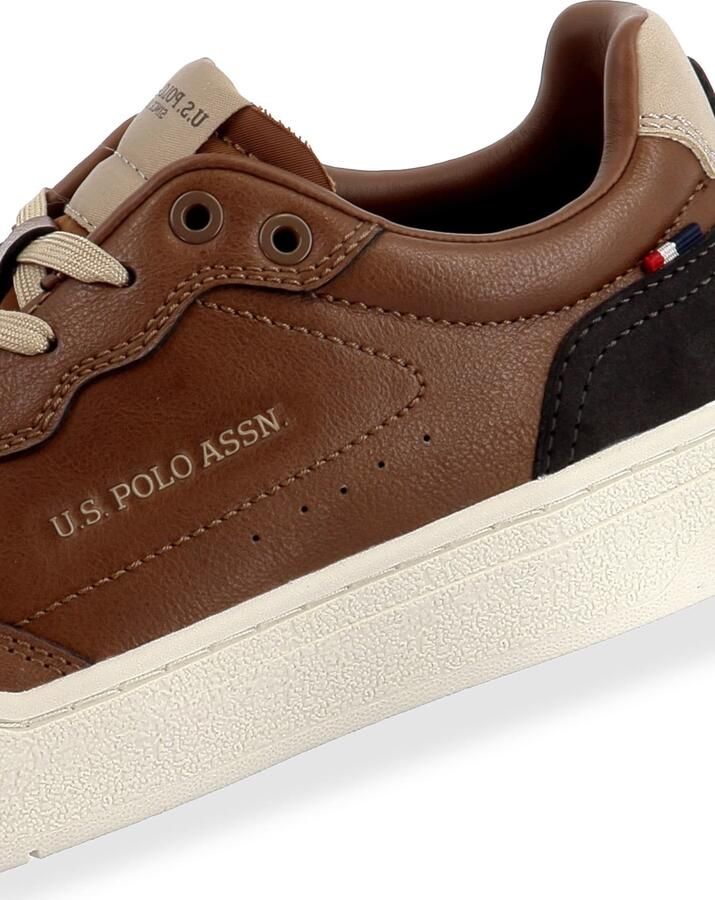 US POLO ASSN. Sneakers laag 'Elia' lichtbeige cognac zwart - Foto 2