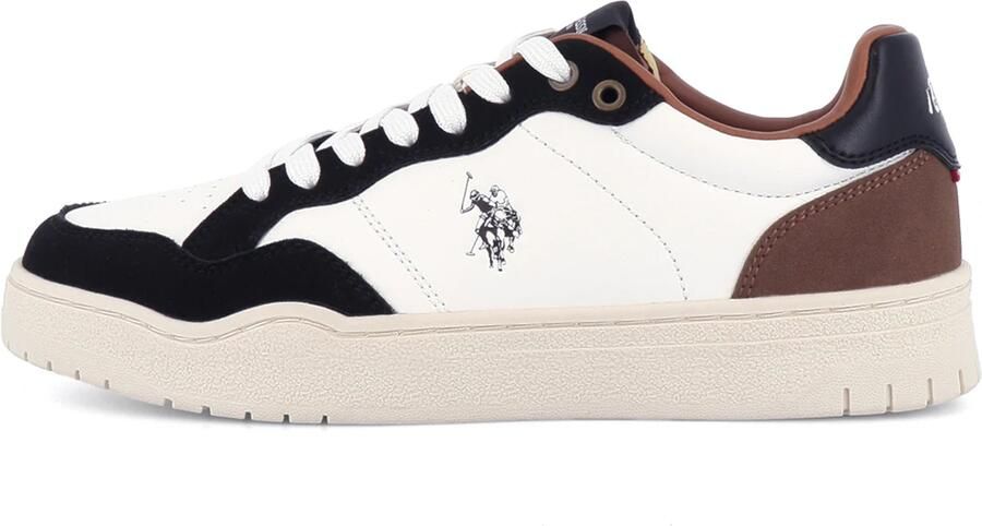 US POLO ASSN. Sneakers laag 'Elia' navy chocoladebruin wit