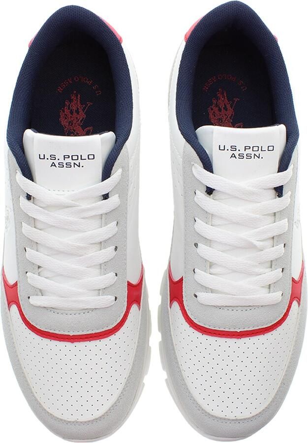 U.S. POLO ASSN. Sneakers laag 'Gary' grijs rood wit - Foto 3