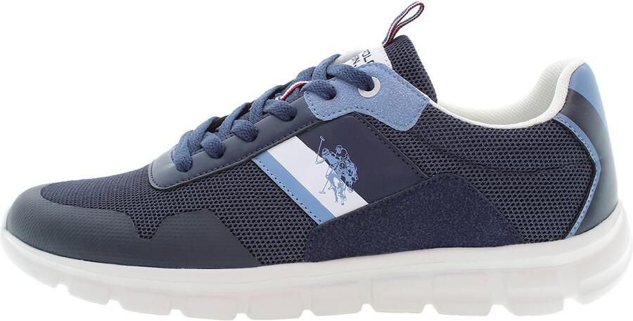 U.S. POLO ASSN. Sneakers laag 'Gary' marine lichtblauw offwhite