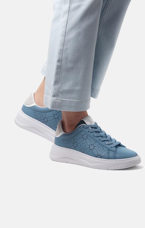 U.S. POLO ASSN. Sneakers laag 'Ginger' blauw wit offwhite - Foto 3