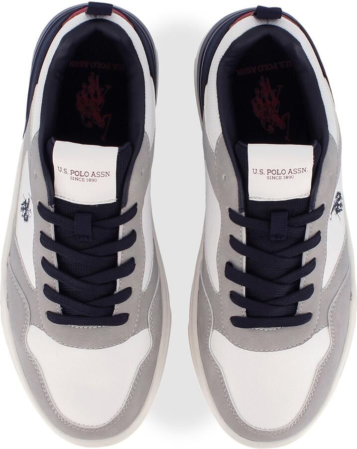 US POLO ASSN. Sneakers laag 'Greg' grijs zwart wit - Foto 2