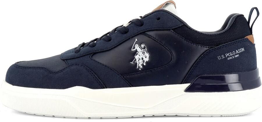 US POLO ASSN. Sneakers laag 'Greg' navy wit