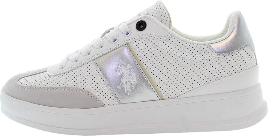 U.S. POLO ASSN. Sneakers laag greige zilver wit