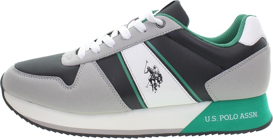 U.S. POLO ASSN. Sneakers laag grijs groen zwart