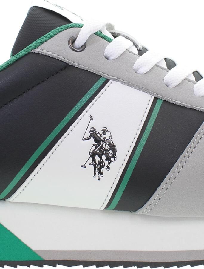 U.S. POLO ASSN. Sneakers laag grijs groen zwart - Foto 3