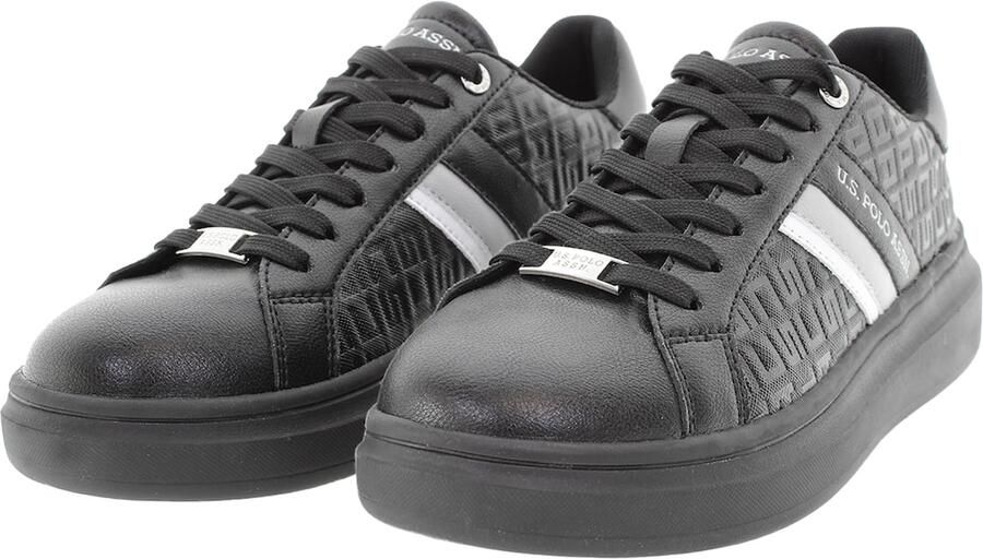 U.S. POLO ASSN. Sneakers laag grijs zwart wit - Foto 4