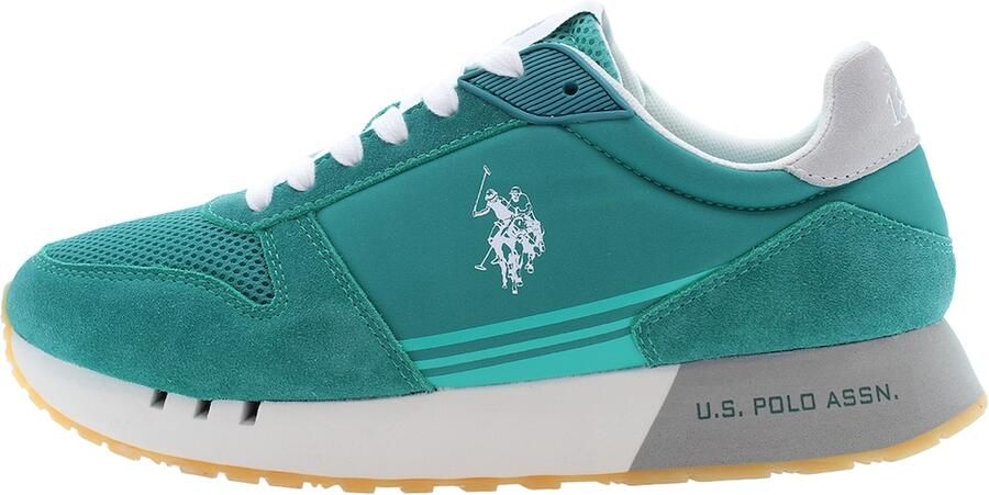 U.S. POLO ASSN. Sneakers laag 'Jake' turquoise wit