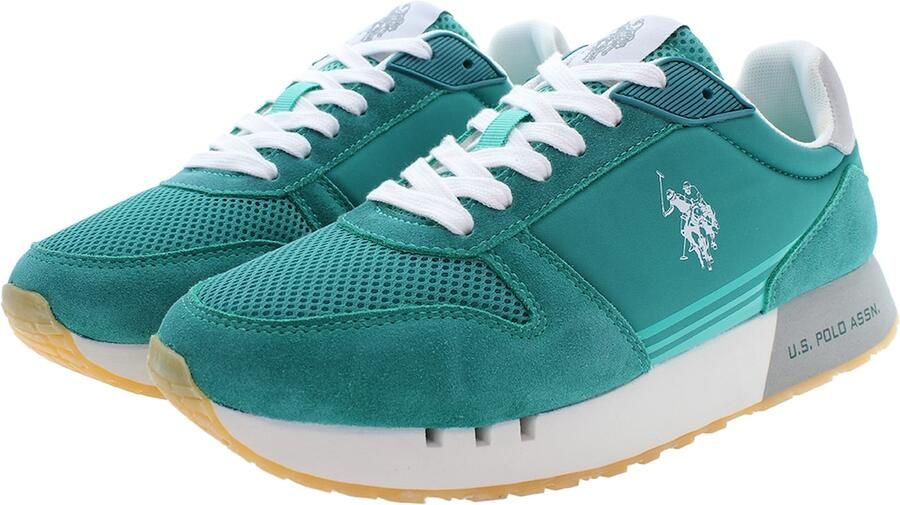 U.S. POLO ASSN. Sneakers laag 'Jake' turquoise wit - Foto 4