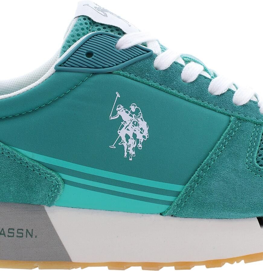 U.S. POLO ASSN. Sneakers laag 'Jake' turquoise wit - Foto 2