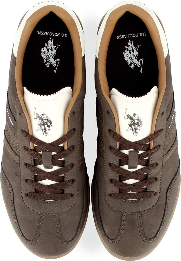 US POLO ASSN. Sneakers laag 'Jazz' chocoladebruin wit - Foto 2