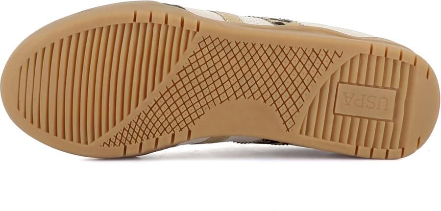 US POLO ASSN. Sneakers laag 'Jazz' ecru sand chocoladebruin - Foto 5