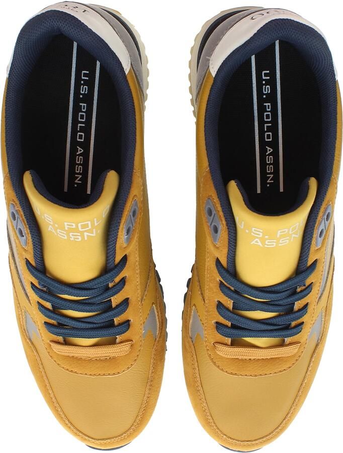 U.S. POLO ASSN. Sneakers laag 'JUSTIN001MDYN1' donkerblauw geel grijs - Foto 2