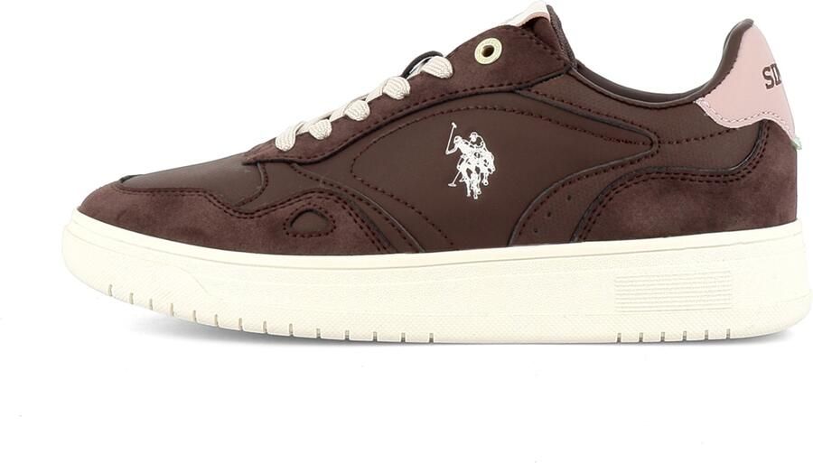 US POLO ASSN. Sneakers laag 'Kosmo' bruin wit
