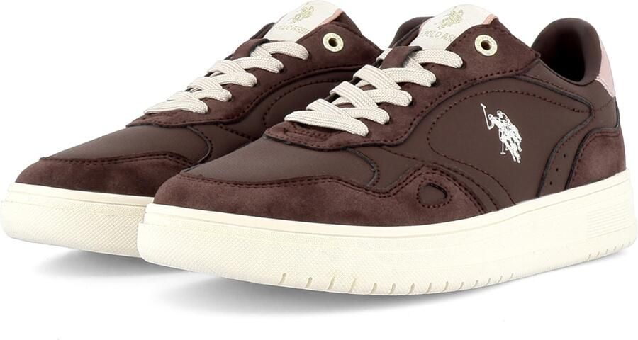 US POLO ASSN. Sneakers laag 'Kosmo' bruin wit - Foto 4