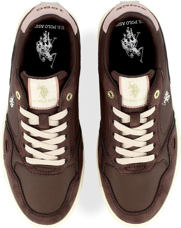 US POLO ASSN. Sneakers laag 'Kosmo' bruin wit - Foto 2