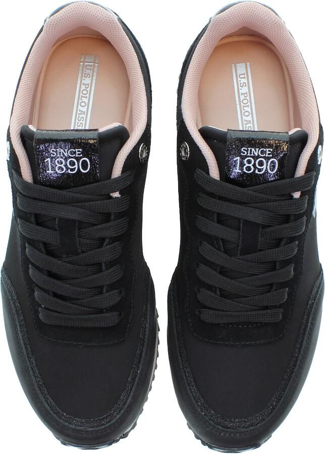 U.S. POLO ASSN. Sneakers laag lichtblauw pastelroze zwart wit - Foto 3