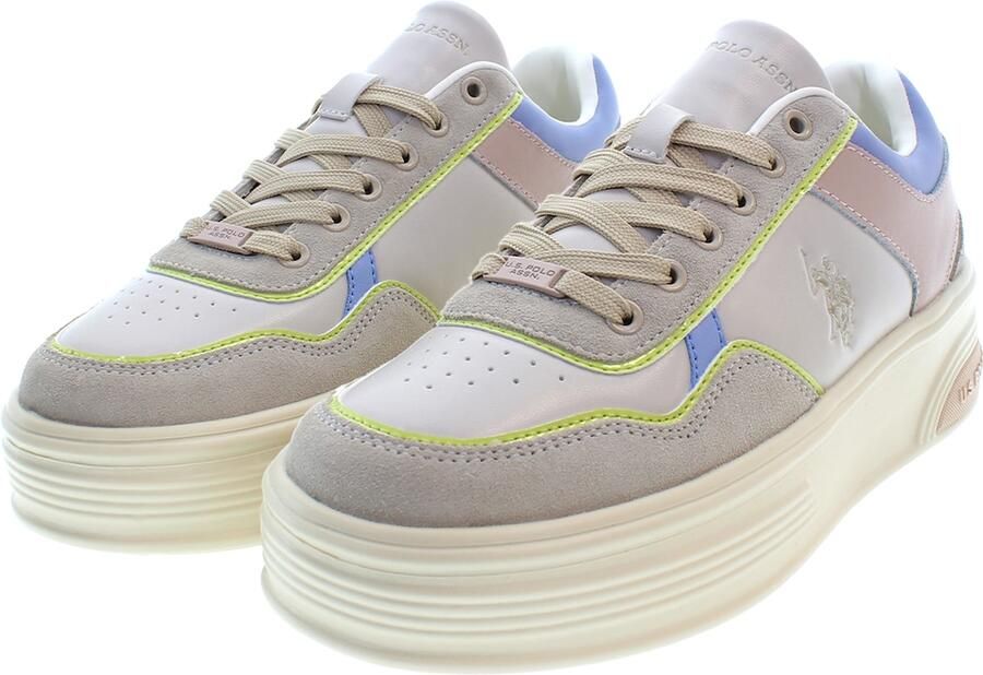 U.S. POLO ASSN. Sneakers laag lichtgrijs sering rosé - Foto 4