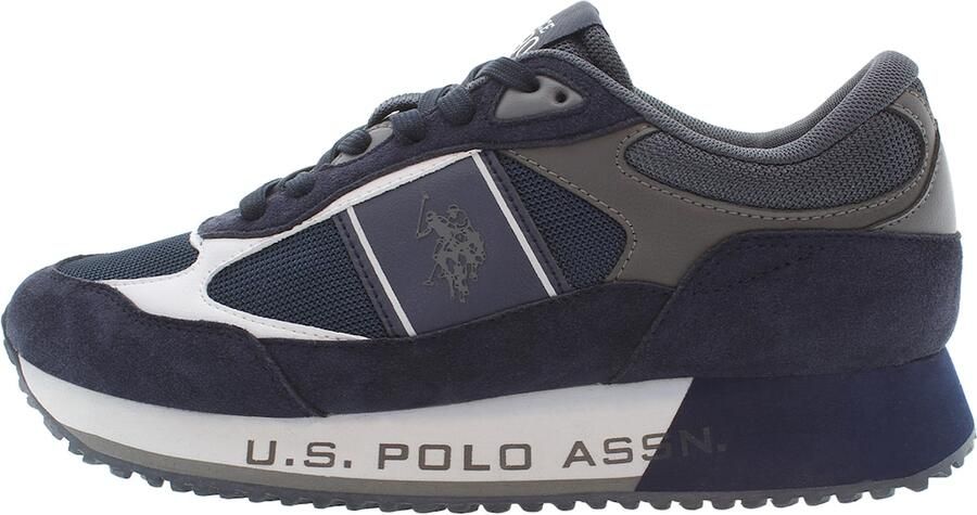 U.S. POLO ASSN. Sneakers laag marine grijs wit