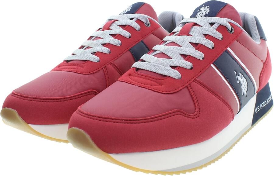 U.S. POLO ASSN. Sneakers laag marine rood wit - Foto 4