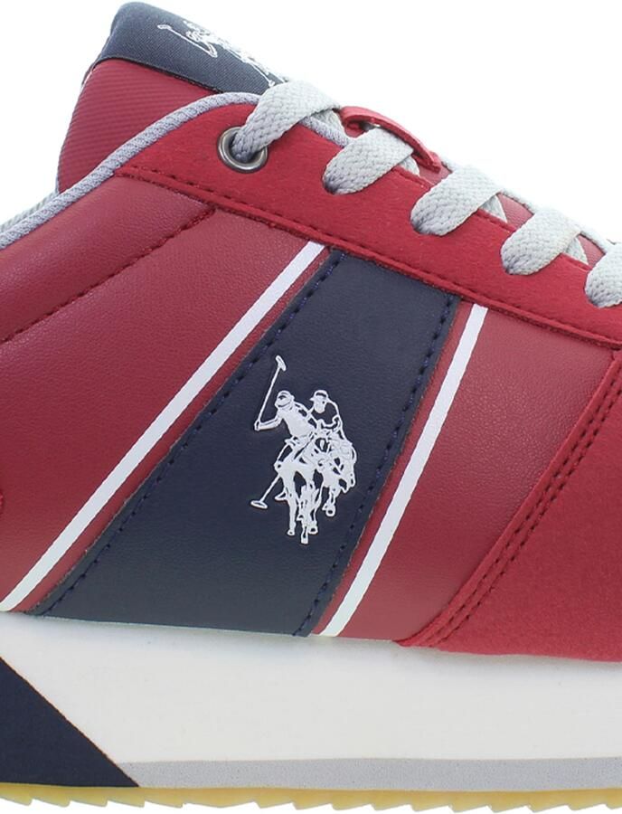 U.S. POLO ASSN. Sneakers laag marine rood wit - Foto 3