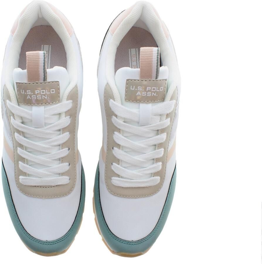 U.S. POLO ASSN. Sneakers laag 'Nobi' cyaan blauw greige perzik wit - Foto 3