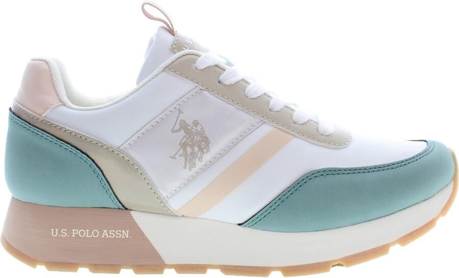 U.S. POLO ASSN. Sneakers laag 'Nobi' cyaan blauw greige perzik wit - Foto 4