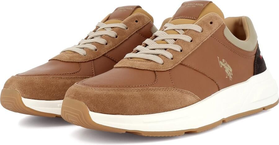 US POLO ASSN. Sneakers laag 'Parker' navy karamel kaki - Foto 3