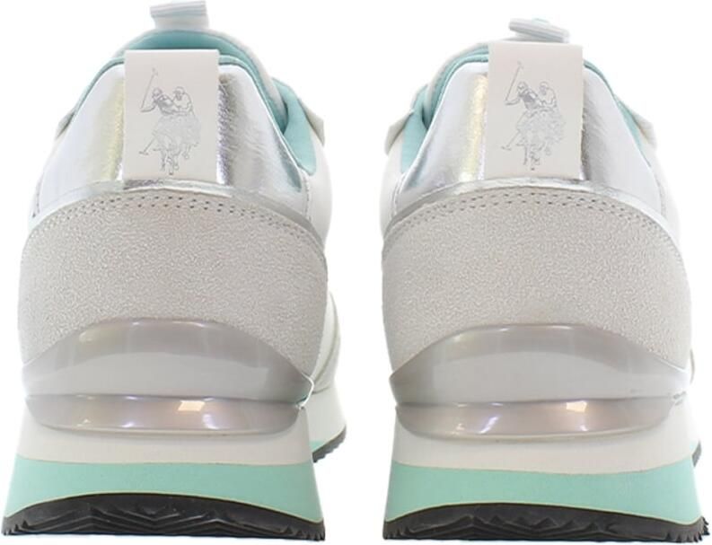 U.S. POLO ASSN. Sneakers laag pastelblauw lichtgroen wit - Foto 5