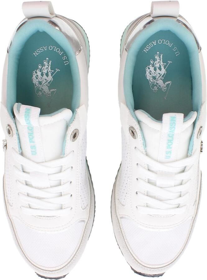 U.S. POLO ASSN. Sneakers laag pastelblauw lichtgroen wit - Foto 3