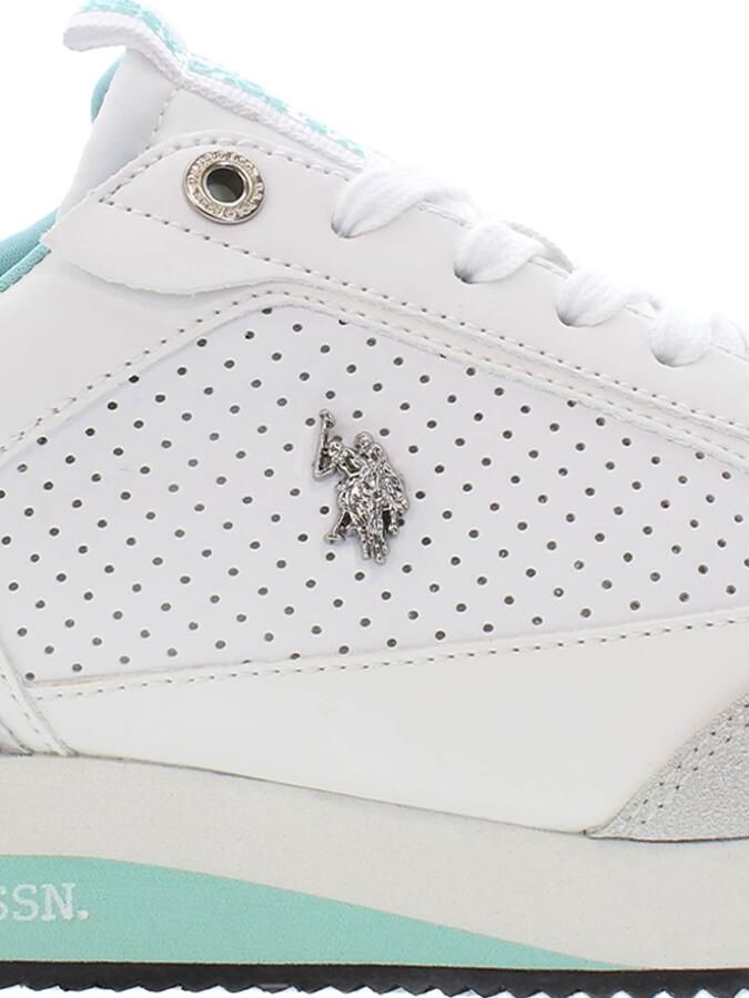 U.S. POLO ASSN. Sneakers laag pastelblauw lichtgroen wit - Foto 2