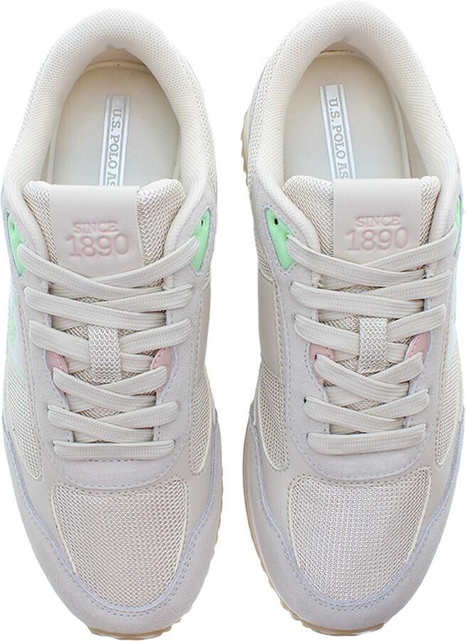 U.S. POLO ASSN. Sneakers laag 'Sacha' lichtgrijs mintgroen pastellila rosé - Foto 3