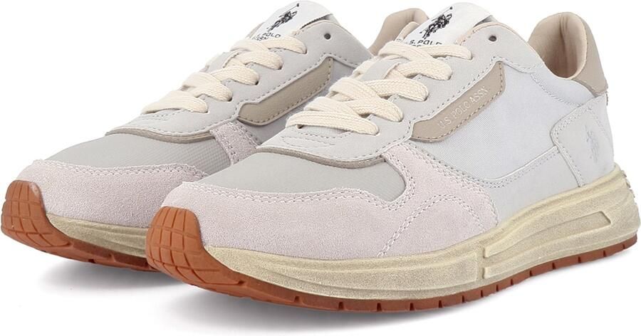 US POLO ASSN. Sneakers laag 'Seneka' beige goud pastelroze offwhite - Foto 4
