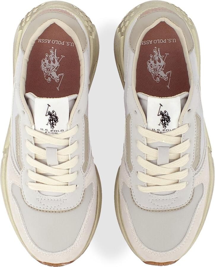 US POLO ASSN. Sneakers laag 'Seneka' beige goud pastelroze offwhite - Foto 2