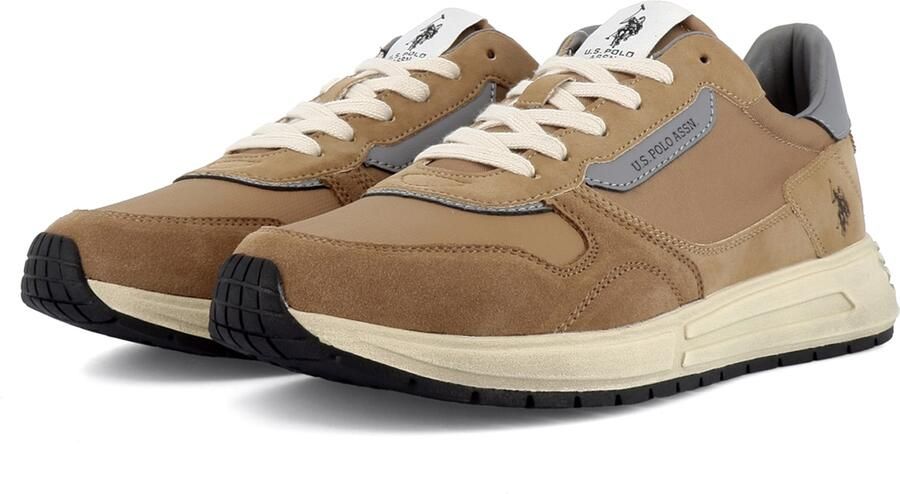 US POLO ASSN. Sneakers laag 'Seneka' camel grijs - Foto 4
