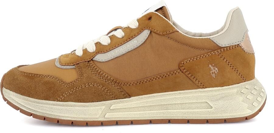 US POLO ASSN. Sneakers laag 'Seneka' camel lichtbeige