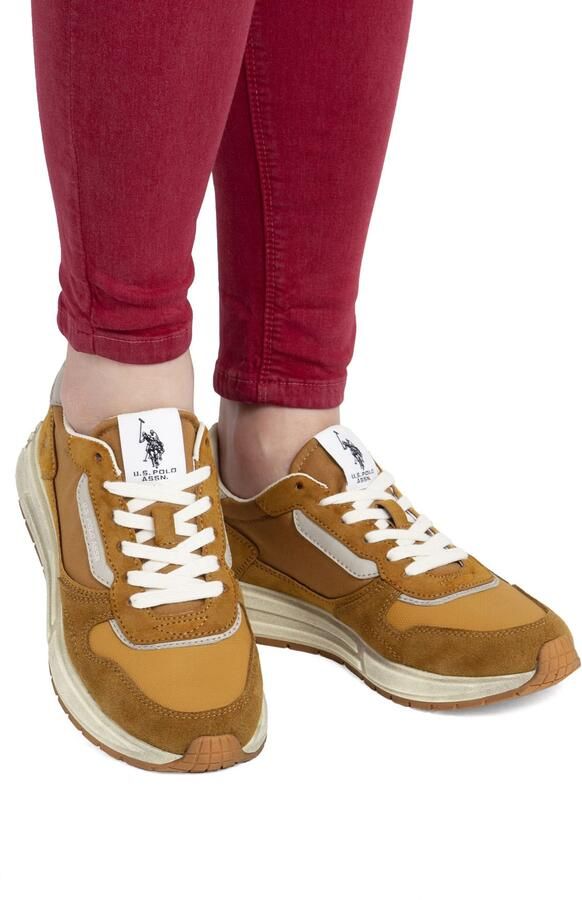 US POLO ASSN. Sneakers laag 'Seneka' camel lichtbeige - Foto 3