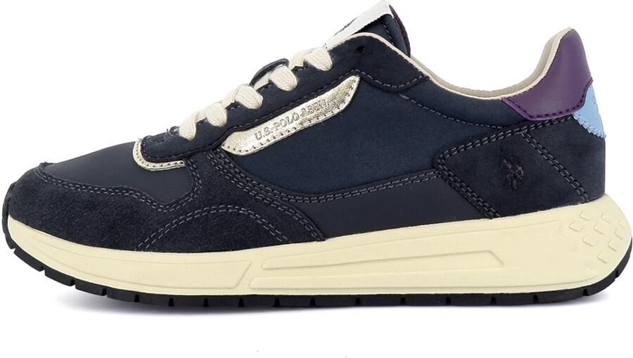 US POLO ASSN. Sneakers laag 'Seneka' ivoor navy violetblauw