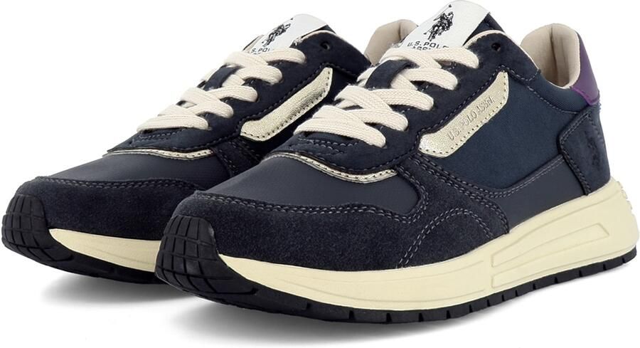 US POLO ASSN. Sneakers laag 'Seneka' ivoor navy violetblauw - Foto 3