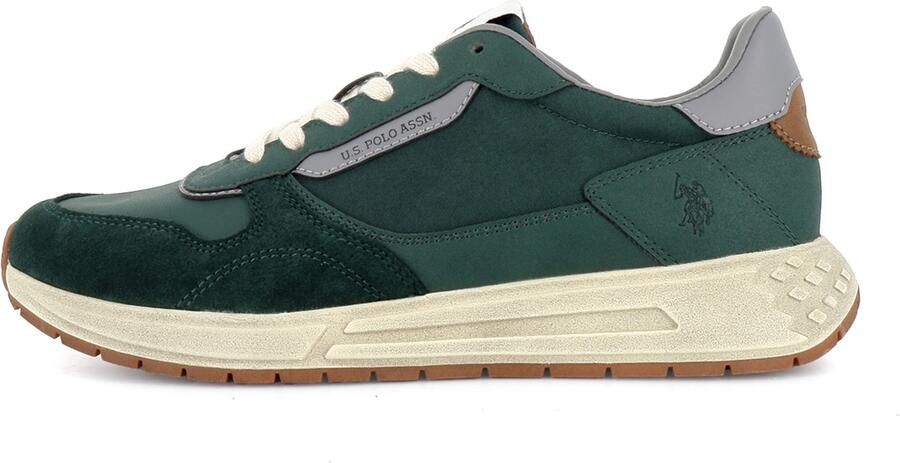 US POLO ASSN. Sneakers laag 'Seneka' karamel grijs petrol