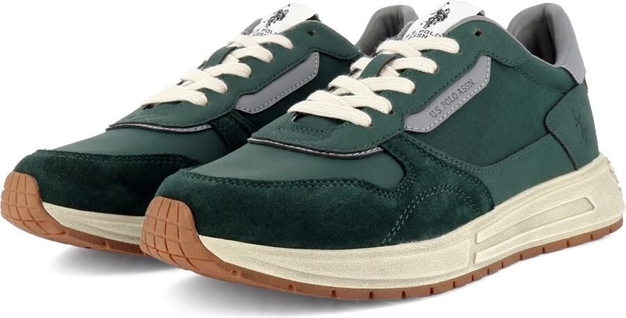US POLO ASSN. Sneakers laag 'Seneka' karamel grijs petrol - Foto 4