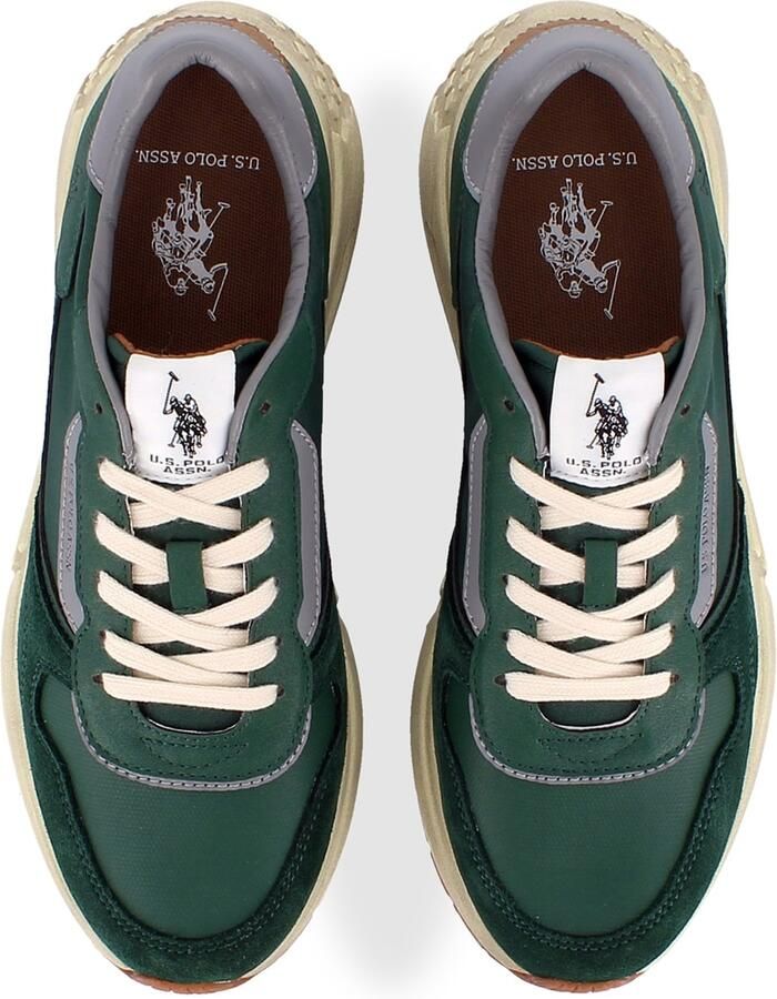 US POLO ASSN. Sneakers laag 'Seneka' karamel grijs petrol - Foto 3