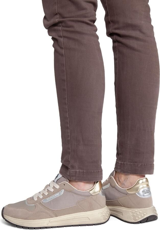 US POLO ASSN. Sneakers laag 'Seneka' taupe - Foto 4