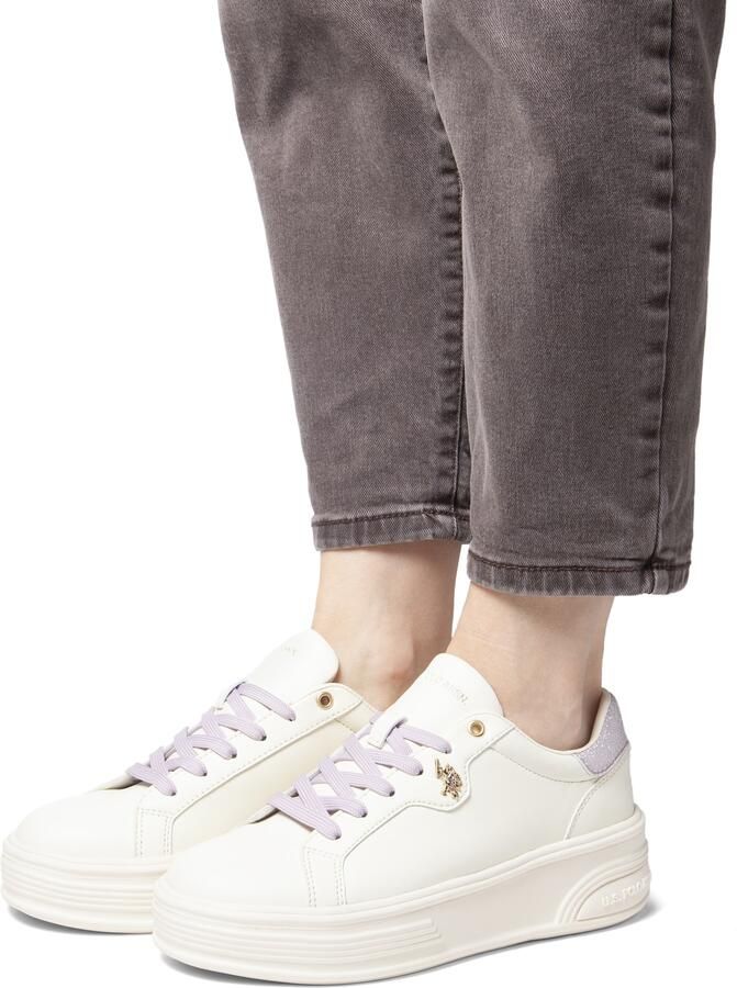 U.S. POLO ASSN. Sneakers laag sering wit - Foto 3