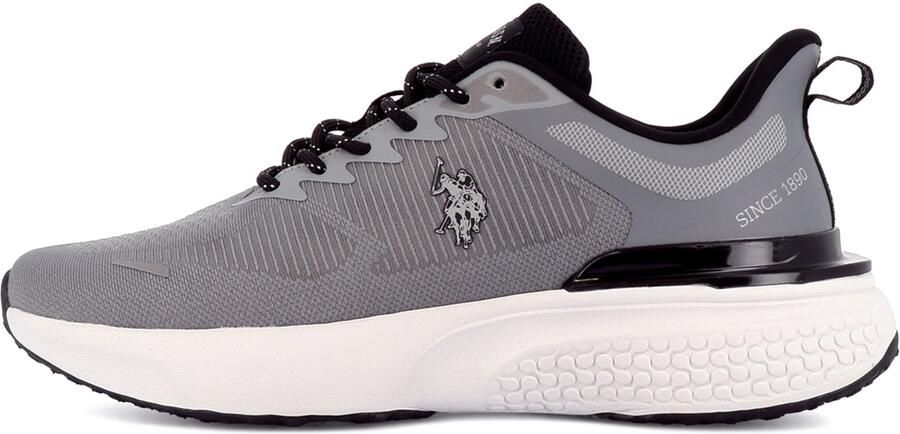 US POLO ASSN. Sneakers laag 'Spritz' lichtgrijs zwart