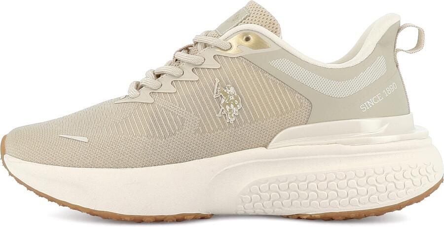 US POLO ASSN. Sneakers laag 'Spritz' taupe wit