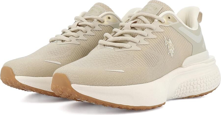 US POLO ASSN. Sneakers laag 'Spritz' taupe wit - Foto 4