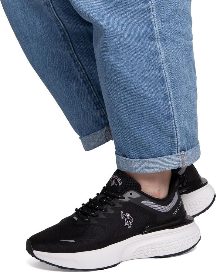 US POLO ASSN. Sneakers laag 'Spritz' zwart wit - Foto 3