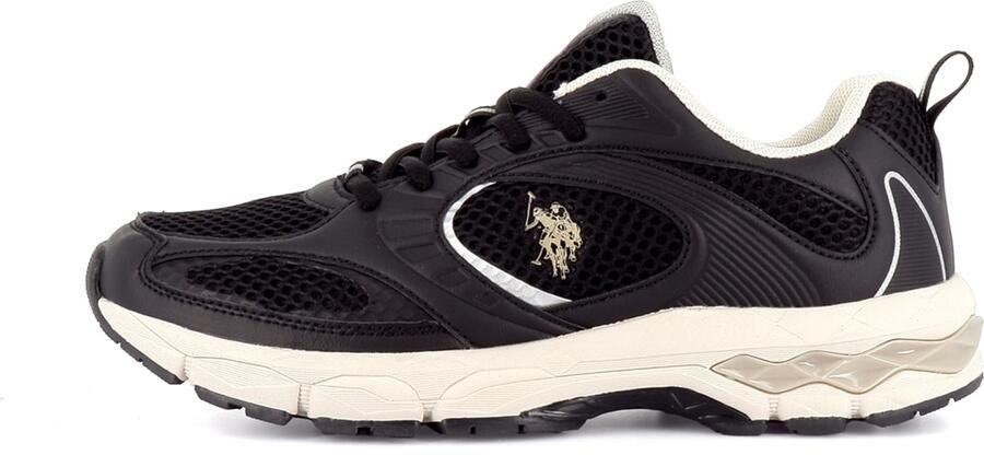 US POLO ASSN. Sneakers laag 'Swift' goud zwart wit